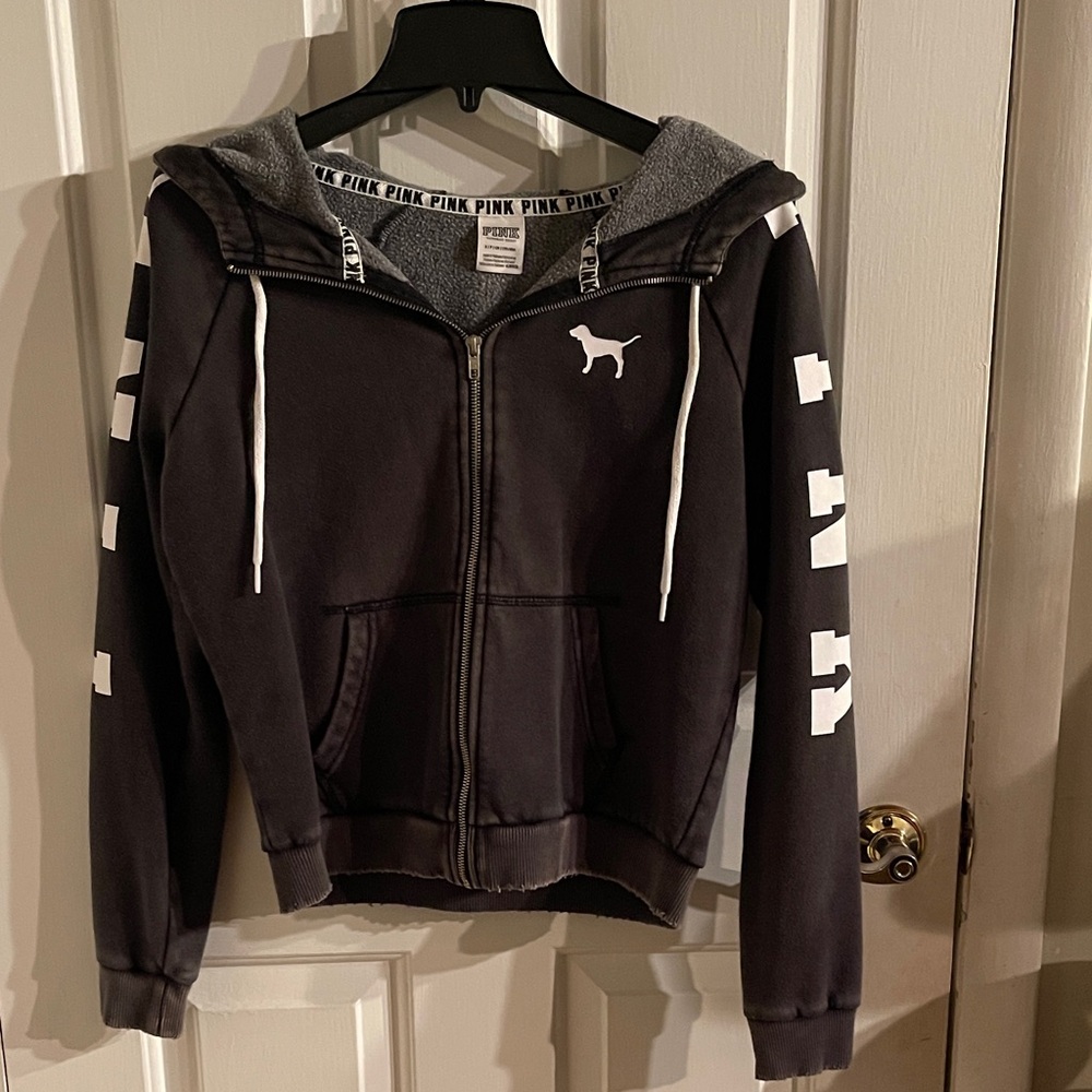 Black hoodie with White Accents